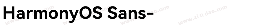 HarmonyOS Sans字体转换